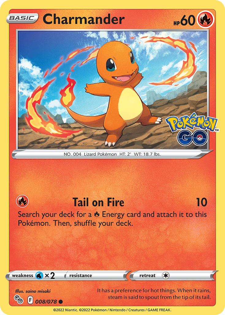 Pokémon Go Charmander #8/78